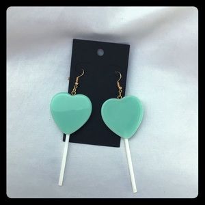 Lollipop heart earrings